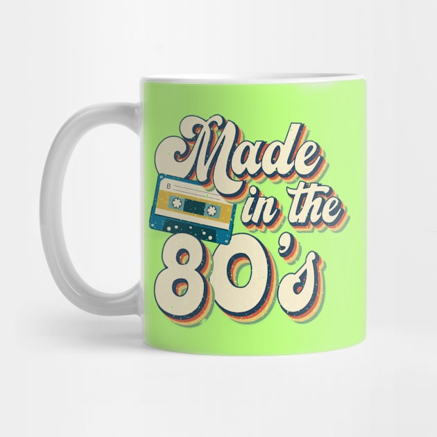 Made in the 80s Vintage Retro Cassette Tape by Pop Cult Store